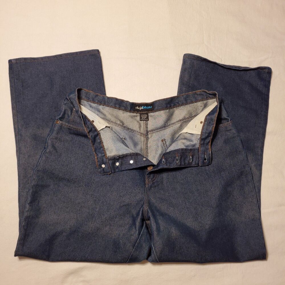 Deja Bleu Jeans Womens Size 20 Blue Straight Leg READ - Picture 7 of 15